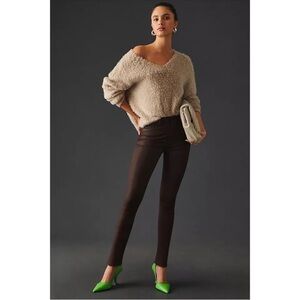 Joe’s Jeans The Charlie High Waisted Skinny Ankle Pant size 29 EUC Brown Coated